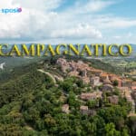 Una veduta aerea di Campagnatico